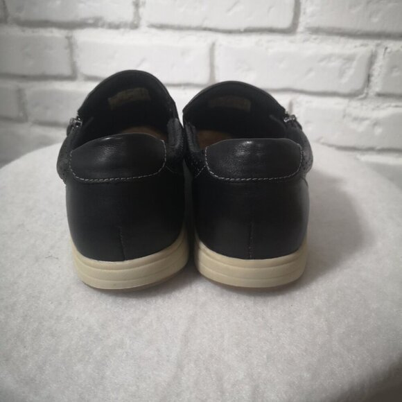Earth Origins Ladies Size 6.5 Black with Side Zippers Cushioned Insole Loafers - Picture 6 of 8